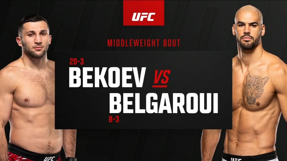 Yousri Belgaroui Dominates Azamat Bekoev — Up 2–0 on the Verdict Scorecard
